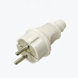 Fisa euro dreapta, alba 16А 250В AVP16-10 EKF PROxima