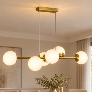Lustră suspendată 6xE27 auriu, IP20 230V PD23034-6