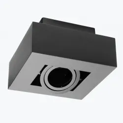 Corp de iluminat aluminiu ASTER max 20W GU10 IP20 negru OS-AS1GU10-10