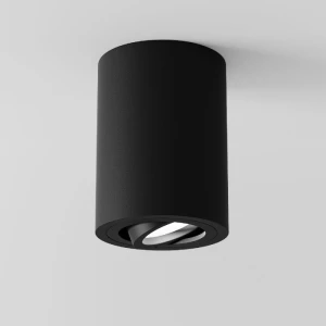 Точечный накладной светильник GU10 круглый черный 80x90mm IP20 PL-23009B-thumb-3