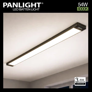 Corp LED Batten 4860lm 54W negru 4000K Ra80 IP20 alumin. 230V 1.2M*75mm PL-75SQA54BL-PW