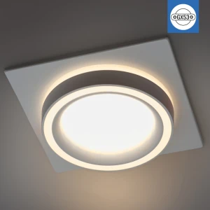 Светильник GX53 белый встр. квадрат IP20 105x105x45mm PL-24506W