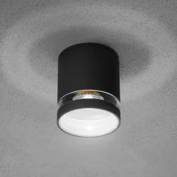 Потолочный светильник алюминий уличный RIVEN 102X120mm IP54 max.35W круглый графит OS-RIV102OKG-30