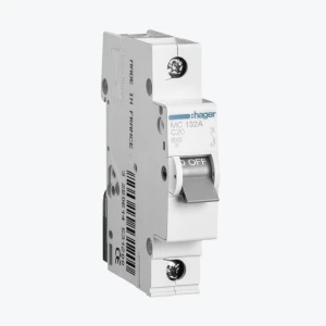 Întreruptor automat Hager 1P 32A 6kA C 1M MC132A