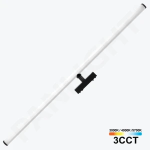 Трековый светильник 30 W 3CCT 90cm световая труба 360° 48V 2400lm Ra≥90 черный магнит., Ultra Slim PL-30MTL3CCT-BK-thumb-1