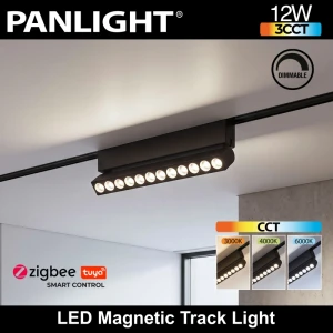 Proiector LED Liniar Grilă 12W 24° Pliabil Smart, Magnetic 48V DIM, Negru Ultra Slim 230mm PL-12MTC-TUYA-BK PANLIGHT-thumb-2