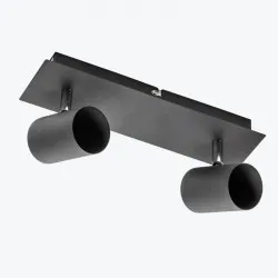 Corp de iluminat VENETO 2xGU10 max.20W IP20 rotund negru OS-VEN20WO2-10