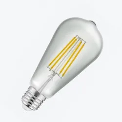 Светодиодная лампа филамент ST64 6Вт 600 Лм E27 3000K LD-ST64FL4-30 GTV
