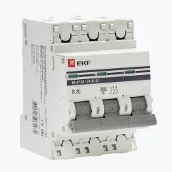 Автоматический выключатель 3P 25А (В) 4,5kA ВА 47-63 EKF PROxima