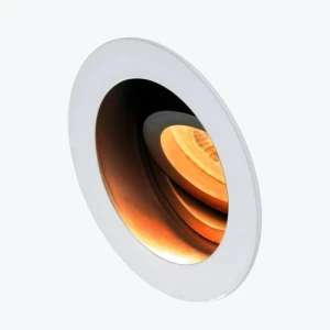 Встраиваемый светильник GU10 круглый черный белый 100x40mm IP20 PL-23531WB