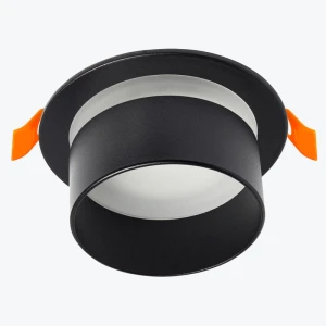 Spot incorporat GU10 rotund negru 91x55mm IP20 PL-23426B