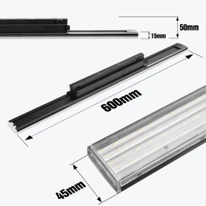 Corp de iluminat track cu LED pe sina 2 fire negru 30W 4000K 600MM PANLIGHT PL-302LTL-BK-thumb-3