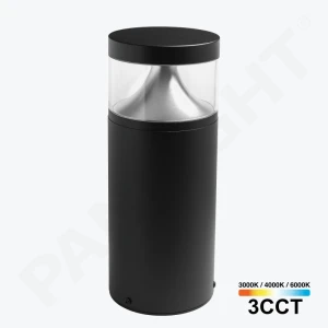 Садовый светильник 14 W 3CCT столбик 30cm, черный IP65 LED PL-251042