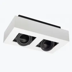 Corp de iluminat aluminiu ASTER max 20W*2 GU10 IP20 alb OS-AS2GU10-00