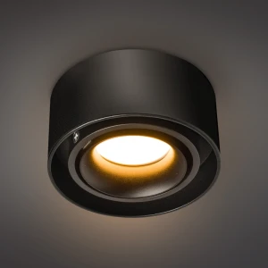 Spot incorporat GU10 rotund negru 96x45mm IP20 PL-23150B