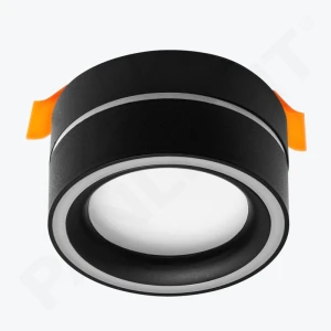 Спот накладной и встр. GX53 круглый черный 85x50mm IP20 PL-24436B