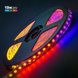 Светодиодная лента PL-3535RGB120-24, IP20, 8mm, 24V, 19W/m, RGB, 120led/m, 5m PANLIGHT