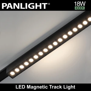 Светильник Linear на магнитную шину черный 18Вт,4000K,DC48V,340MM PANLIGHT ULTRA SLIM PL-18MTA-BK