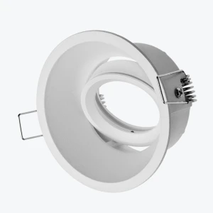 Встраиваемый светильник GU10 круглый белый 93x43mm IP20 PL-23594W
