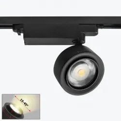 Трековый светодиодный светильник черный 28 Вт (4000K)-thumb-1
