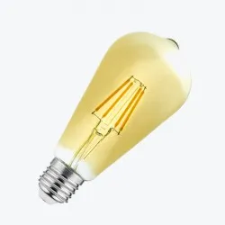 Светодиодная лампа филамент ST64 4Вт 400 Лм E27 3000K LD-ST64FV4-30 GTV