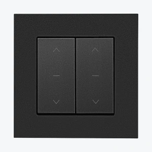 Întrerupator dublu pentru jaluzele negru mat TZP2.01/149 SIMON 55