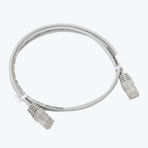 Cablu patchcord CAT.5E 1Gb/s UTP 26AWG RJ45-RJ45 PVC gri 1 m TERACOM EKF