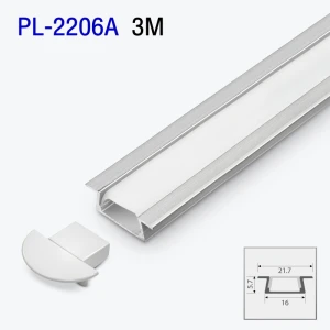 Profil din aluminiu pentru bandă LED interior 3m/set 21.7*5.7mm PL-2206A 3m PANLIGHT