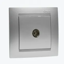 Priza unitara TV alluminiu 1591475-033  SIMON 15