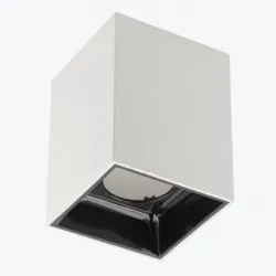 Corp de iluminat ARIES 77X100mm IP20 patrat alb/negru OS-ARIKW-11