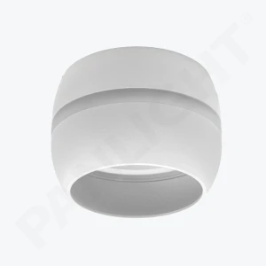 Spot aplicat GX53 rotund alb 90x60mm IP20 PL-24414W