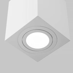 Точечный накладной светильник GU10 квадратный белый 80x80x90mm IP20 PL-23010W-thumb-3