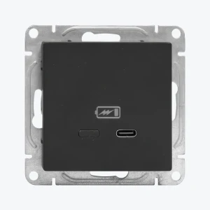 Розетка USB-C черная Epica UP1-SOB-USBCF