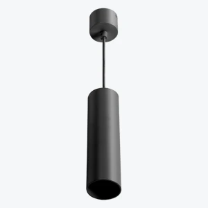 Подвесной точечный светильник GU10 круглый черный 56x200mm PL-23014B