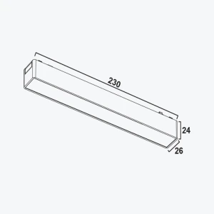 Proiector LED 10W Smart liniar Mat, Magnetic Negru 48V Ultra Slim, 230mm Tuya ZigBee, PL-10MTB-TUYA-BK PANLIGHT-thumb-3