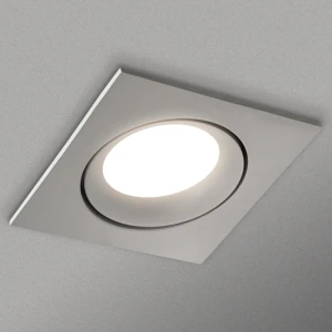 Встраиваемый светильник GU10 квадратный белый 92x92x25mm IP20 PL-23433W