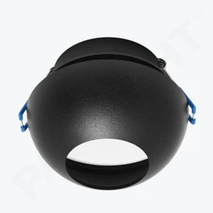 Cпот встроенный черный GU10/GU5,3 круглый точеч. 90x65mm IP44 PL-23468B