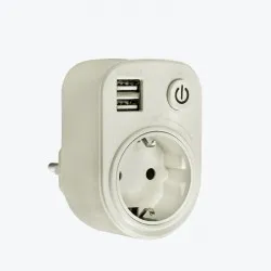 Bloc SB-01 priza euro + 2xUSB 5V 2,1A SB-01 EKF PROxima