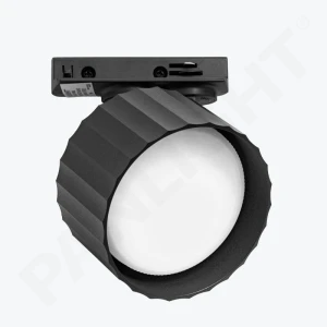Proiector track pe șină 2 fire GX53 rotund negru 84x50mm IP20 PL-24418B