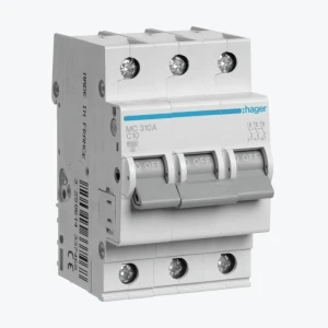Întreruptor automat Hager 3P 10A 6kA C 3M MC310A