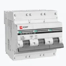 Автоматический выключатель 3P 100А (C) 10kA ВА 47-100 EKF PROxima