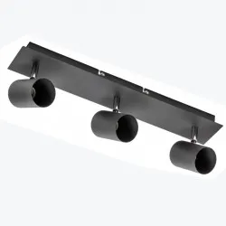Corp de iluminat VENETO 3xGU10 max.20W IP20 rotund negru OS-VEN20WO3-10