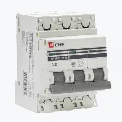 Автоматический выключатель 3P 32А (В) 4,5kA ВА 47-63 EKF PROxima