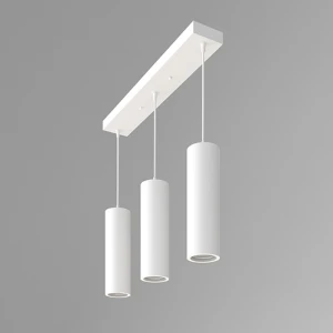Подвесной точечный светильник 3XGU10 круглый тройной белый 56x200mm PL-230143W