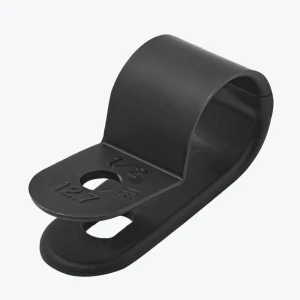 Клипса для крепления кабеля ø11 mm черная нейлон 100шт. PL