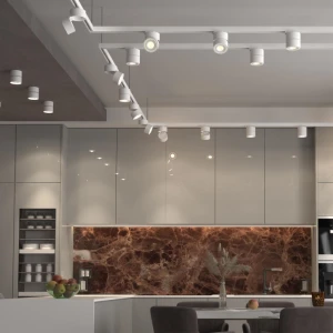 Точечный накладной светодиодный светильник LED 7W 4000K круглый белый 75x84mm PL-23031W-thumb-3