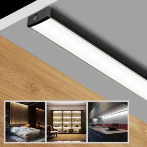 Profil din aluminiu pentru bandă LED exterior negru 3m/set 17.5*7mm PL-1707-BL 3m PANLIGHT