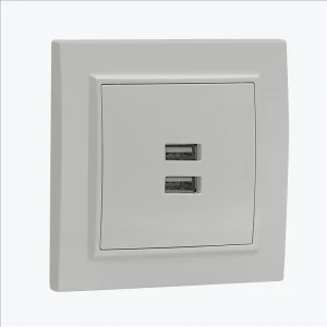 Розетка белая USB 2-местная 2.1 А серия Minsk ERR-2USB-100 EKF