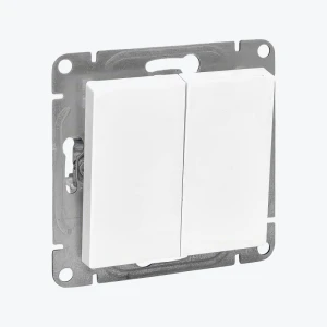 Выключатель 2-кл. IP20 проходной белый Epica 10А UP1-SWW-21