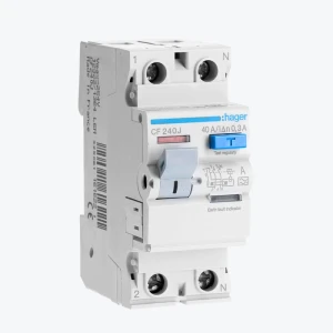 Întreruptor diferențial UZO Hager 2P 40A 100mA 2M CE240J